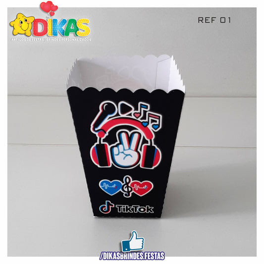 CAIXA DE PIPOCA/BATATA - TIK TOK