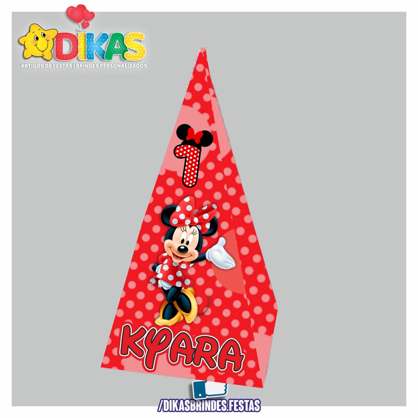 CAIXAS PERSONALIZADAS PARA BRINDES - MINNIE VERMELHA