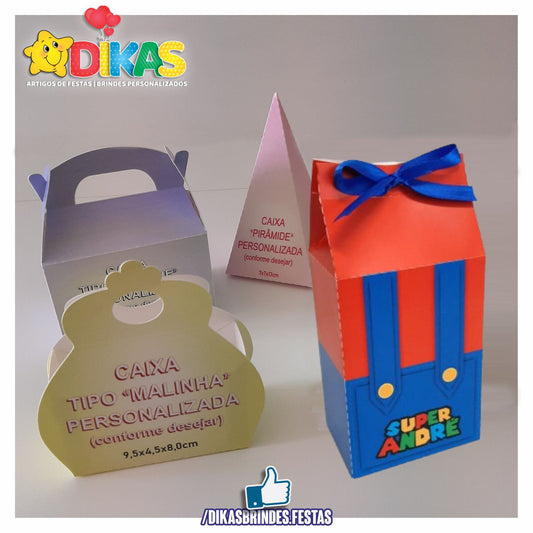 CAIXAS PERSONALIZADAS PARA BRINDES - MARIO BROS