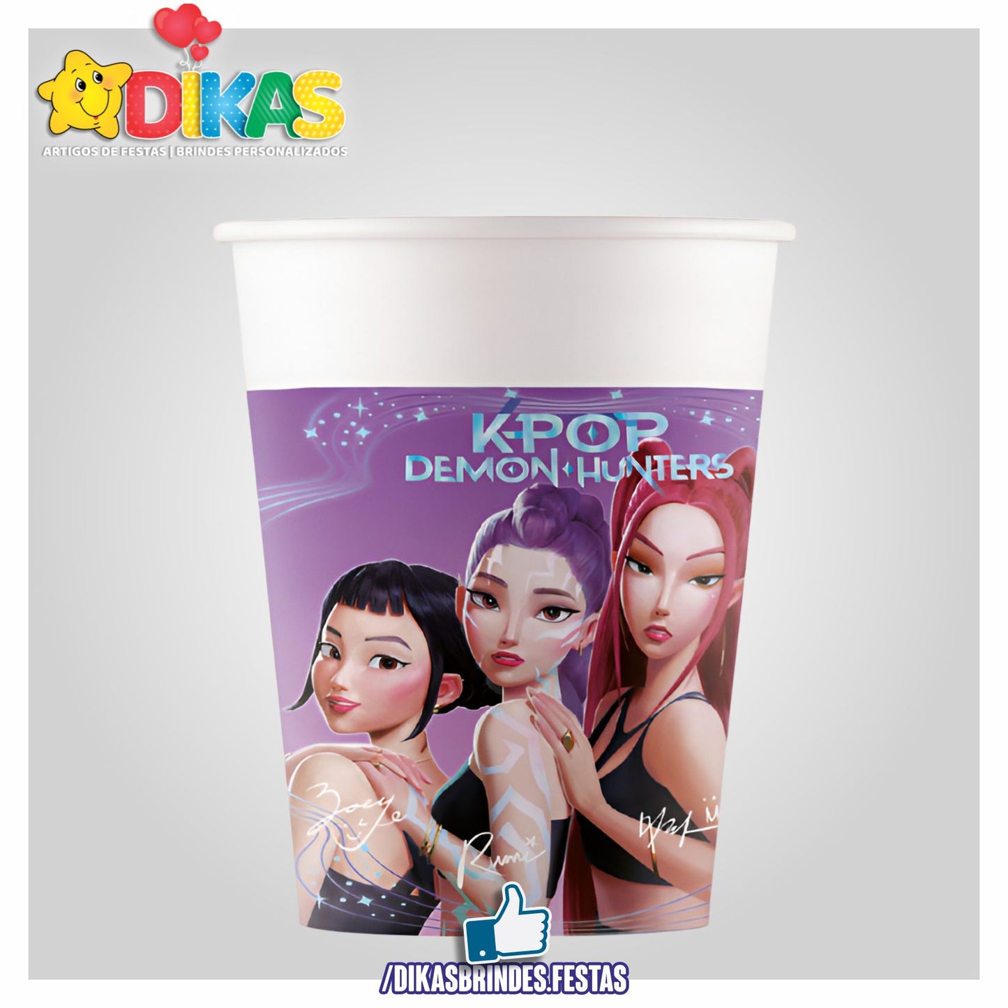 COPO EM PAPEL GUERREIRAS DO K-POP