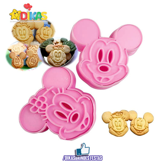 Cortador de Bolachas Mickey e Minnie