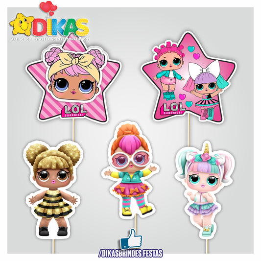 FIGURAS DECORATIVAS PARA BOLO - LOL