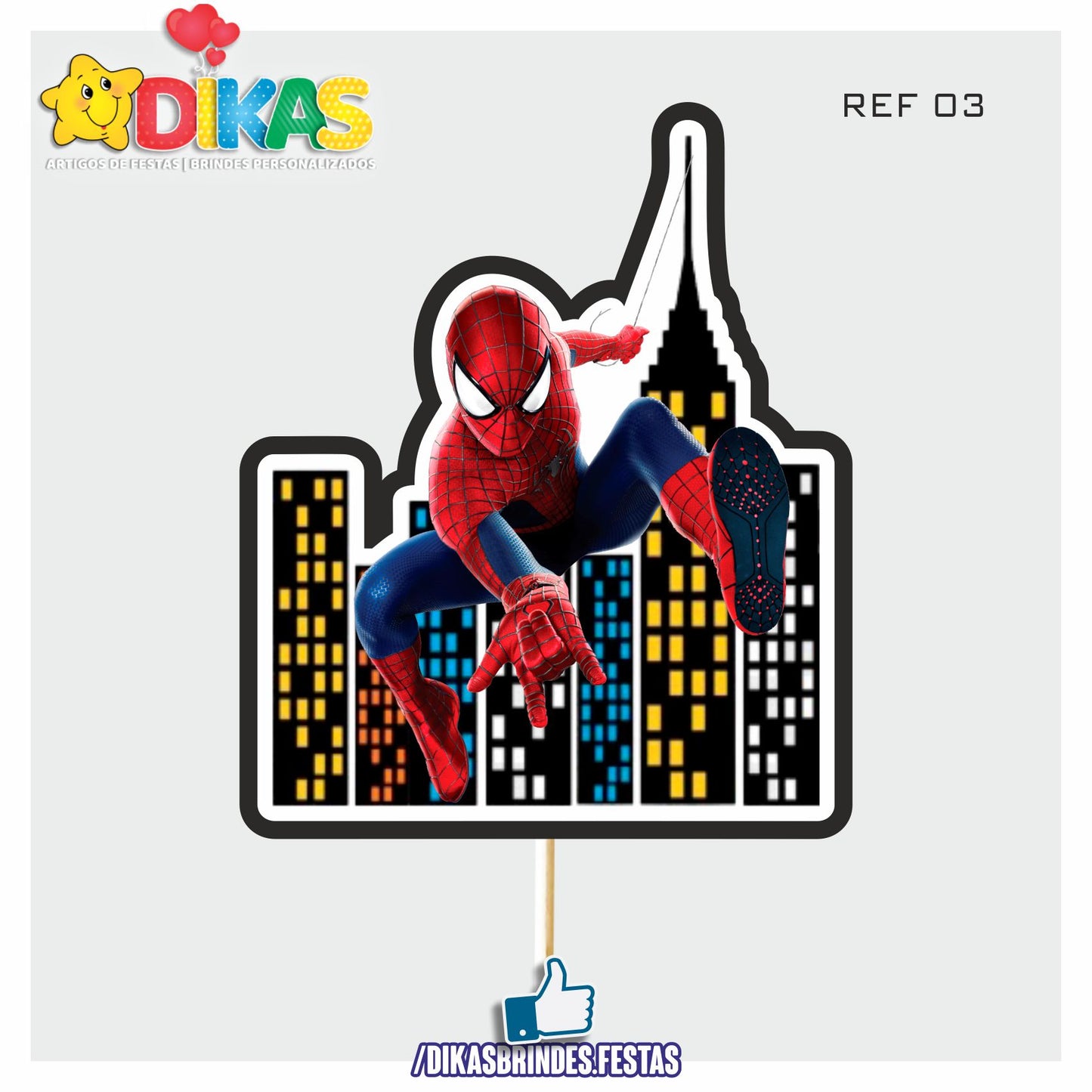 FIGURAS DECORATIVAS PARA BOLO - HOMEM ARANHA
