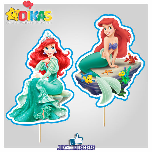 FIGURAS DECORATIVAS PARA BOLO - PEQUENA SEREIA