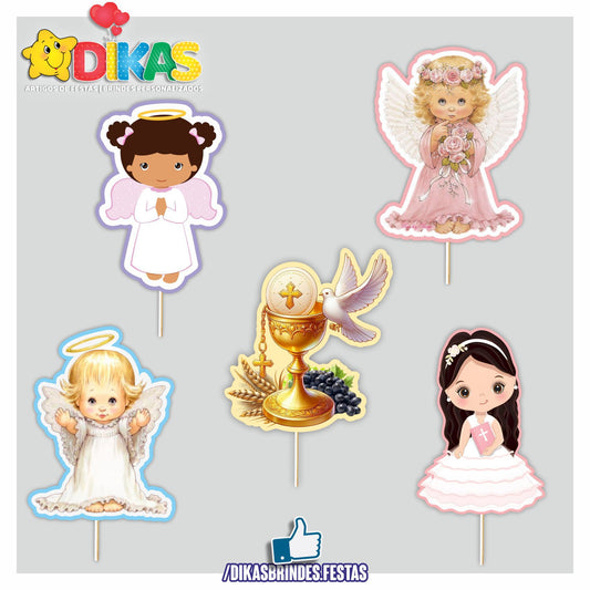 FIGURAS DECORATIVAS PARA BOLO - BATIZADO