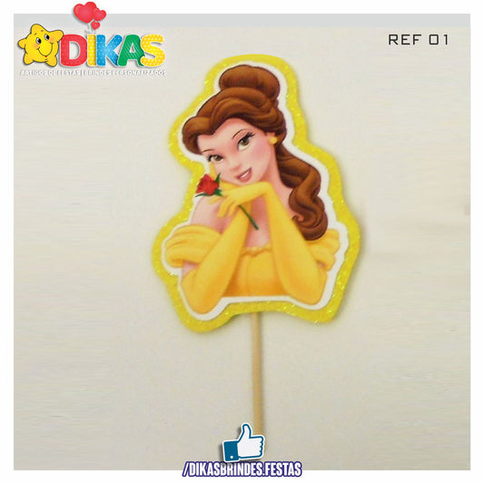 FIGURAS DECORATIVAS PARA BOLO - A BELA E A FERA