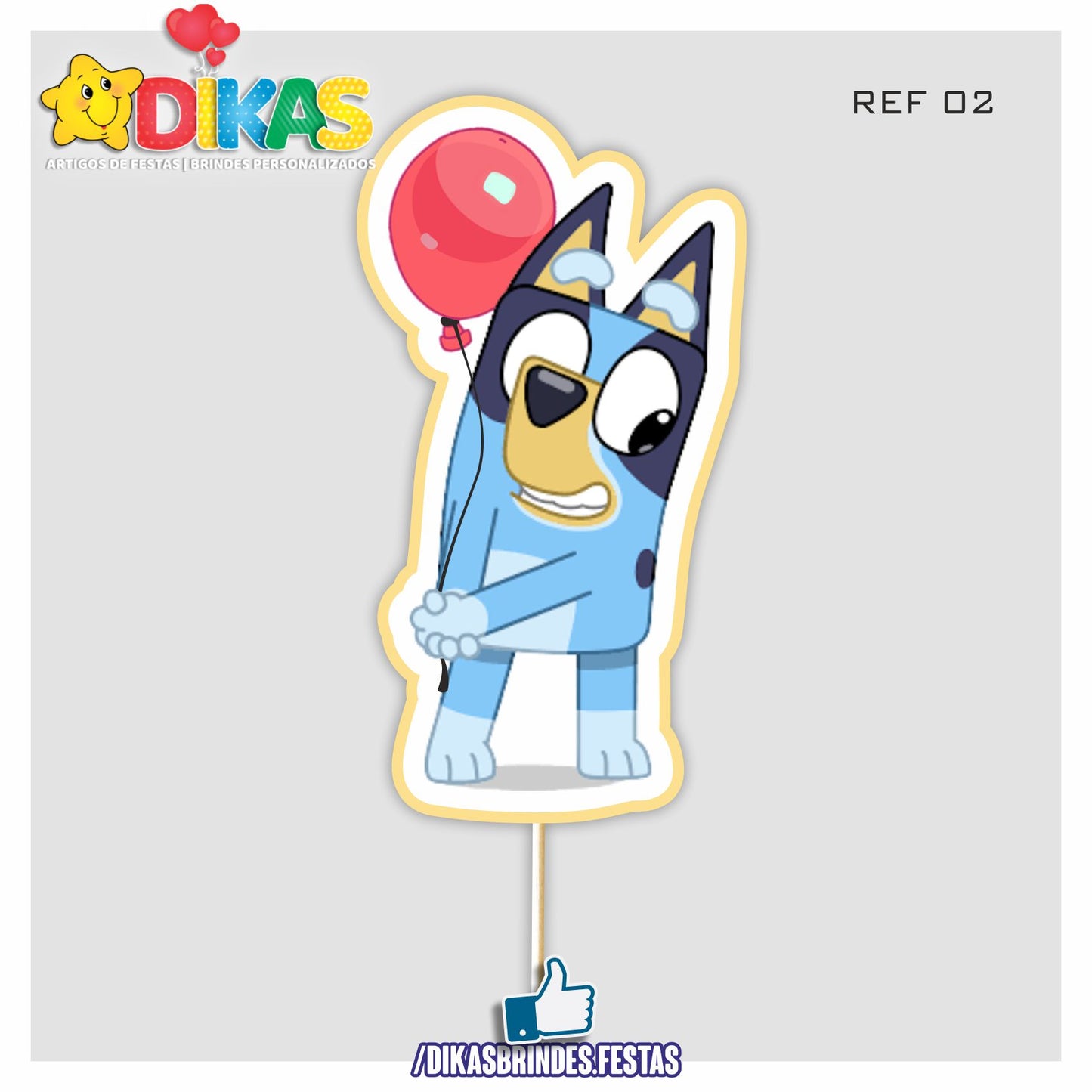 FIGURAS DECORATIVAS PARA BOLO - BLUEY