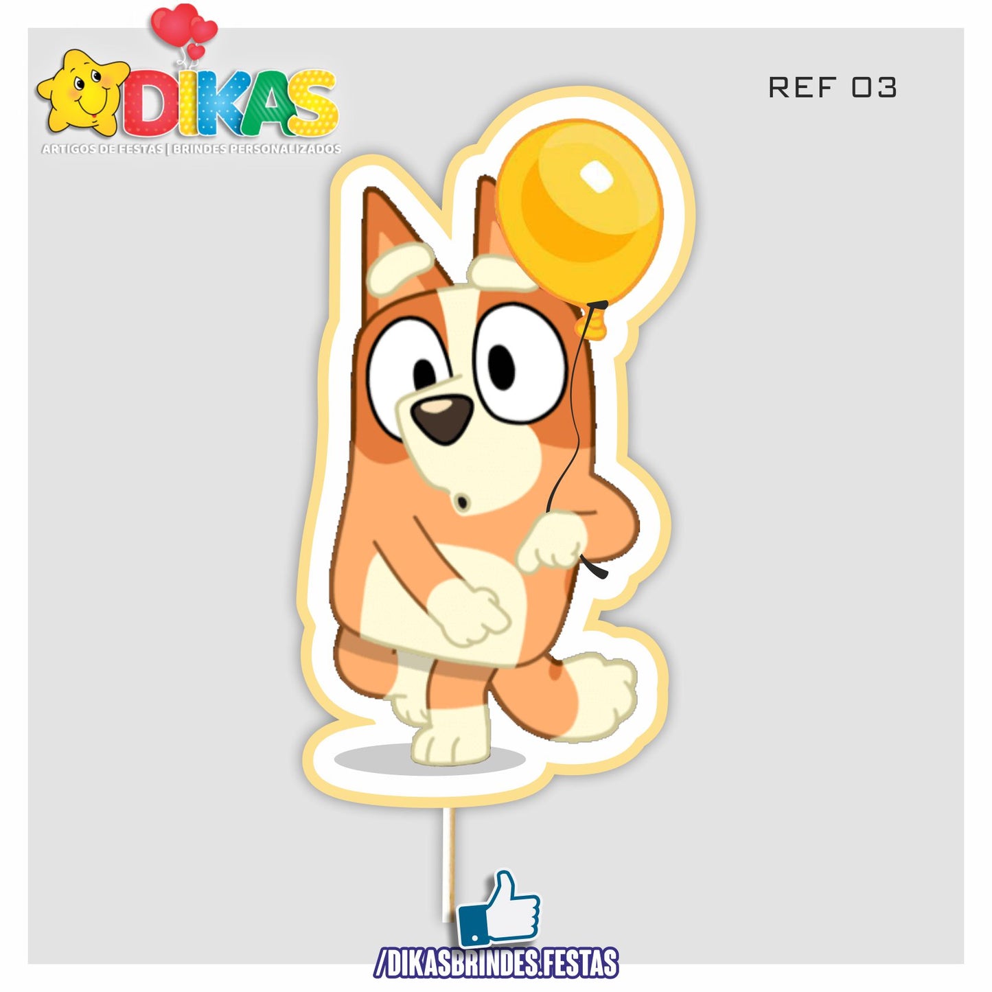 FIGURAS DECORATIVAS PARA BOLO - BLUEY