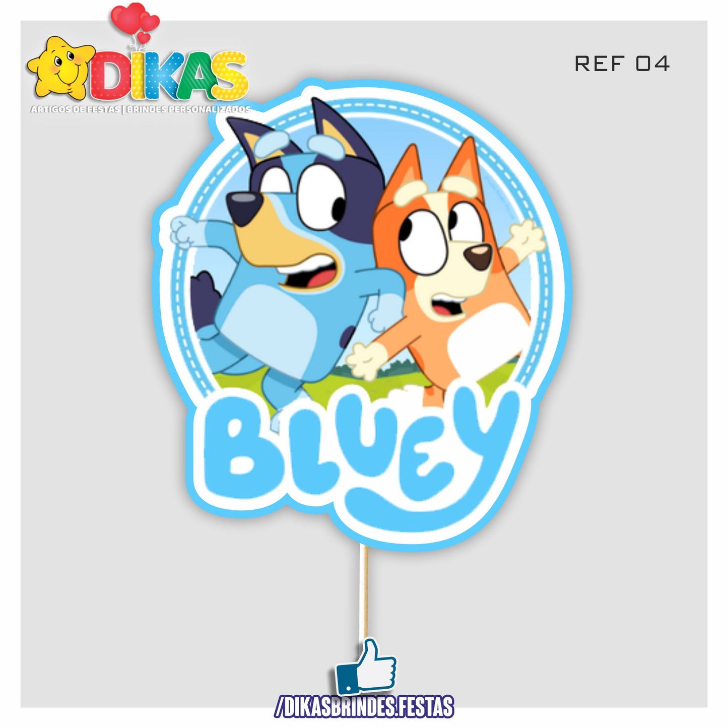 FIGURAS DECORATIVAS PARA BOLO - BLUEY