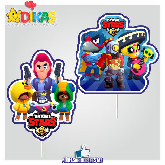 FIGURAS DECORATIVAS PARA BOLO - BRAWL STARS