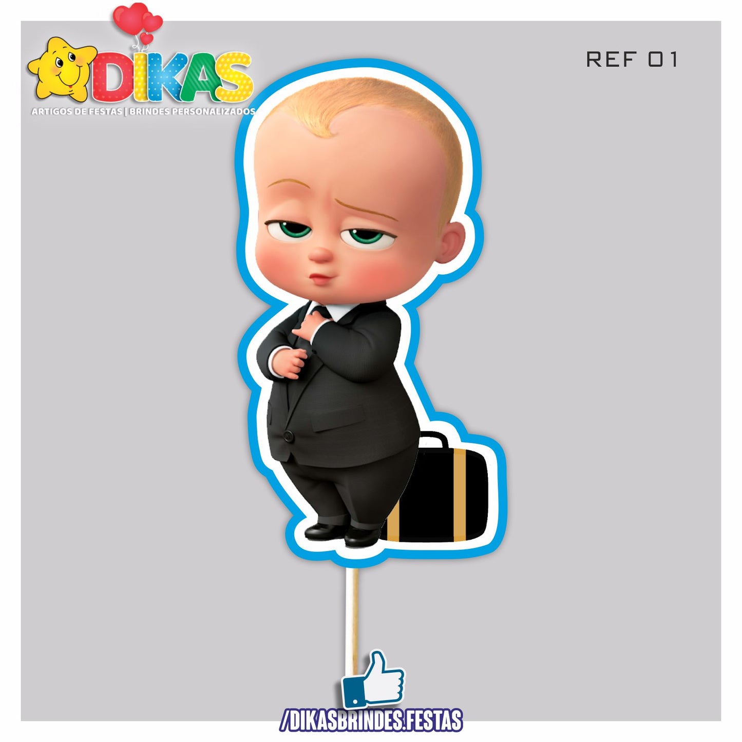 FIGURAS DECORATIVAS PARA BOLO - BOSS BABY