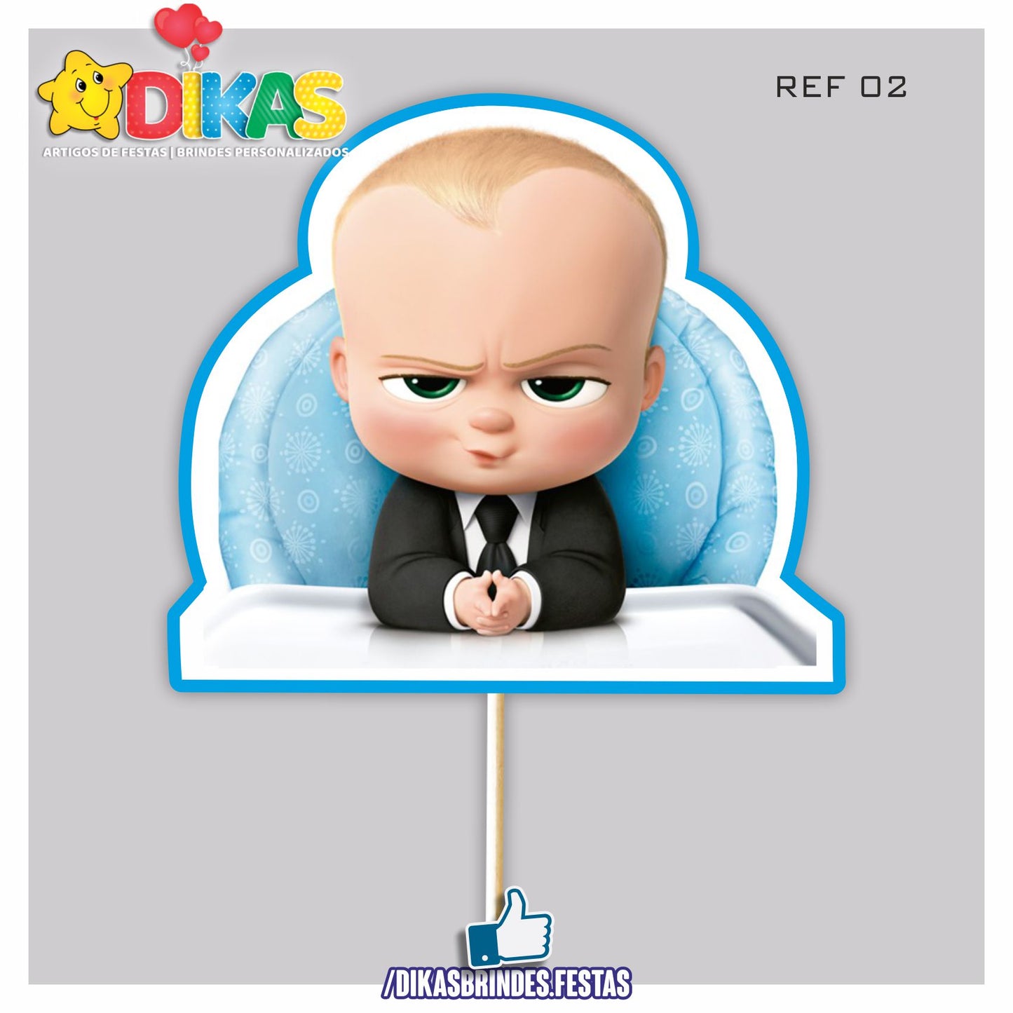 FIGURAS DECORATIVAS PARA BOLO - BOSS BABY
