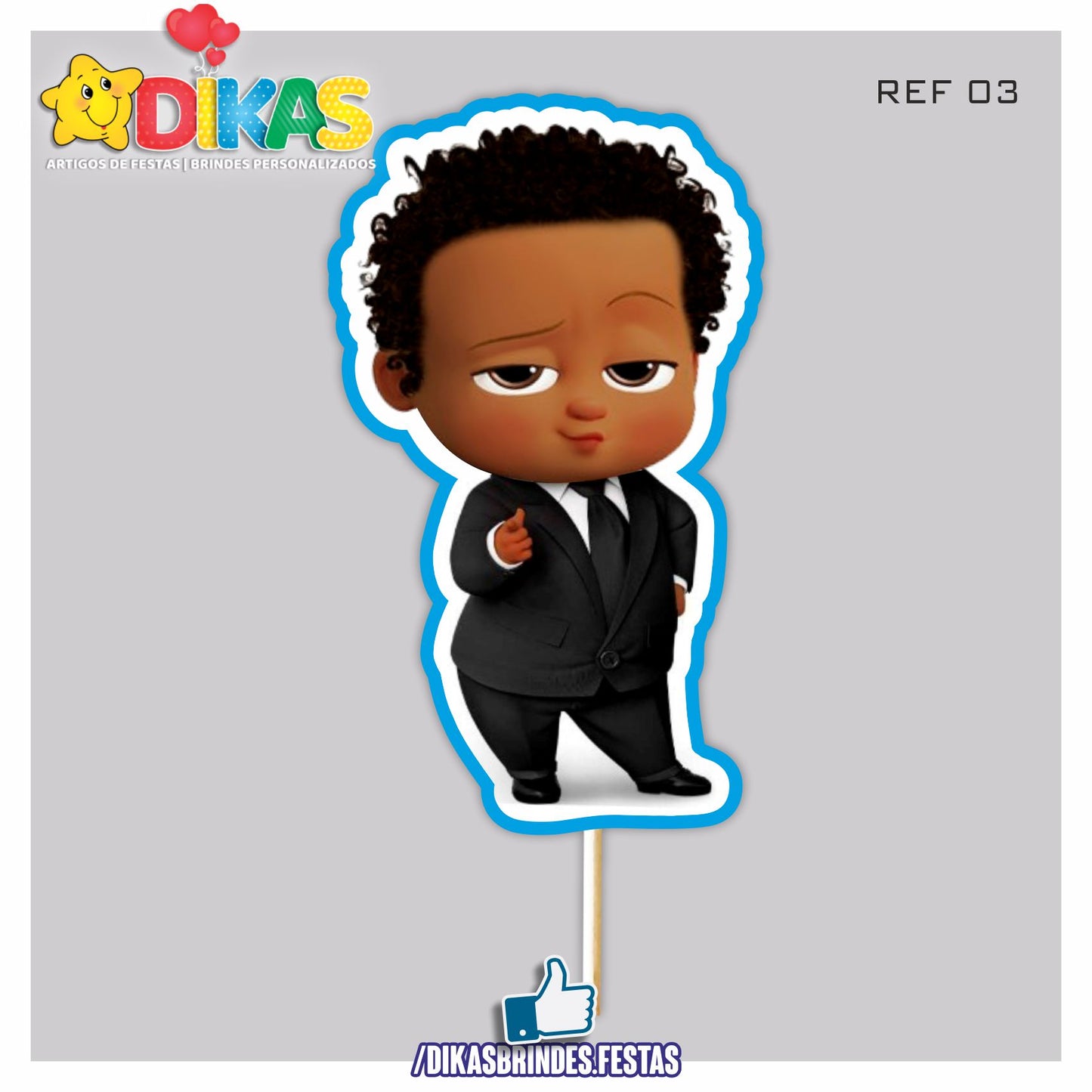 FIGURAS DECORATIVAS PARA BOLO - BOSS BABY