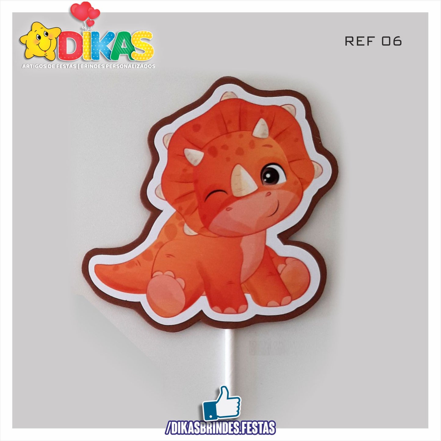 FIGURAS DECORATIVAS PARA BOLO - DINOSSAUROS