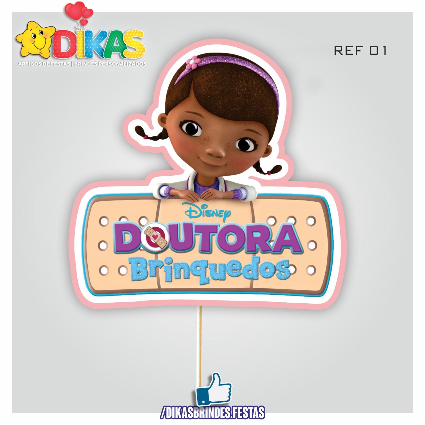 FIGURAS DECORATIVAS PARA BOLO - DOUTORA BRINQUEDOS
