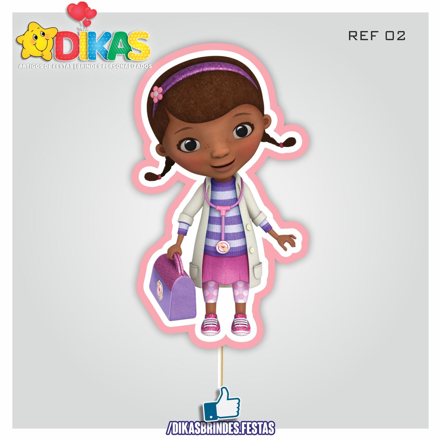 FIGURAS DECORATIVAS PARA BOLO - DOUTORA BRINQUEDOS