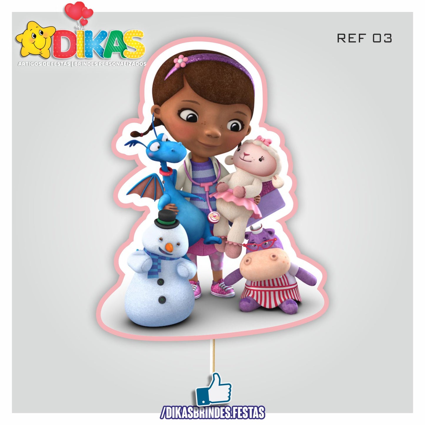 FIGURAS DECORATIVAS PARA BOLO - DOUTORA BRINQUEDOS