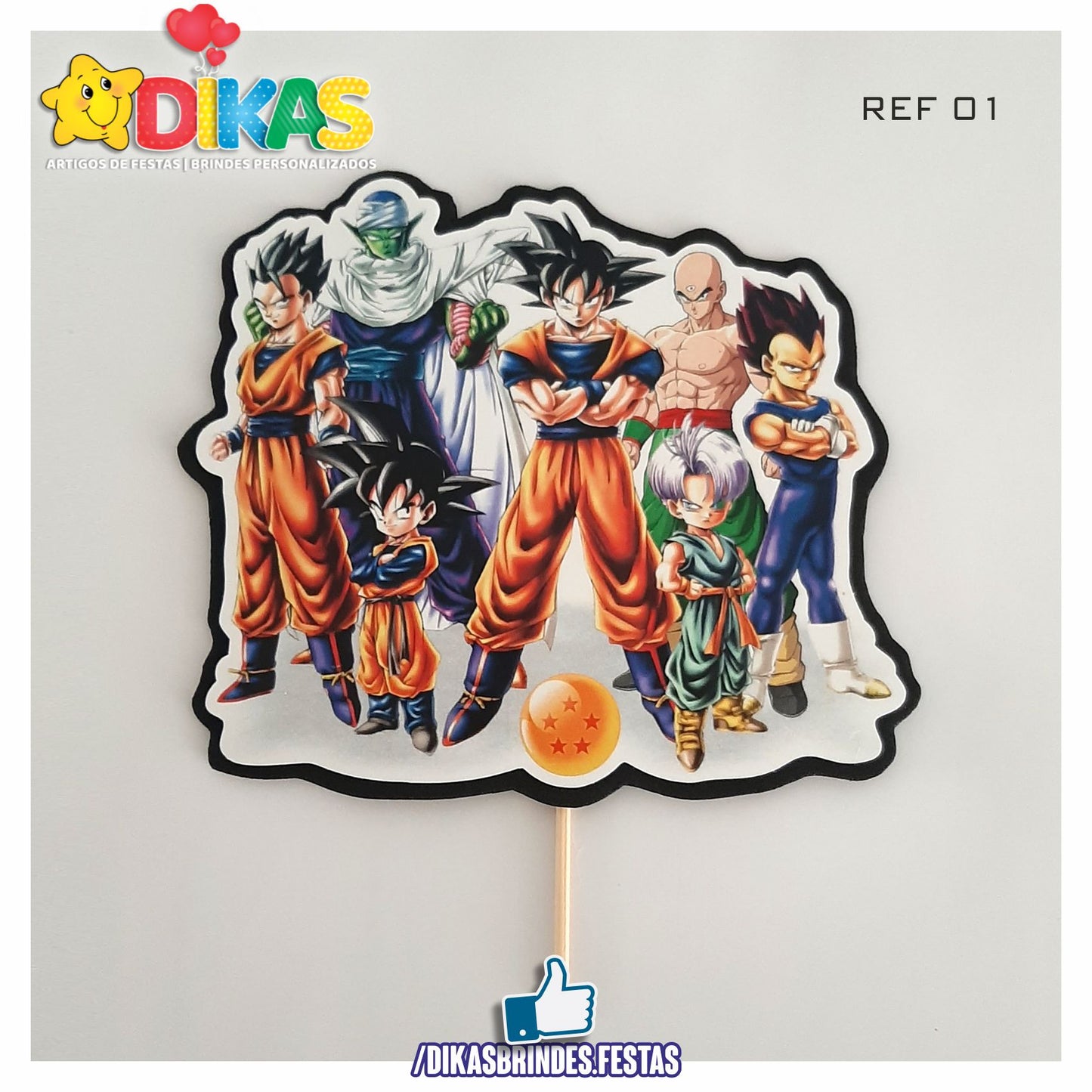 FIGURAS DECORATIVAS PARA BOLO - DRAGON BALL