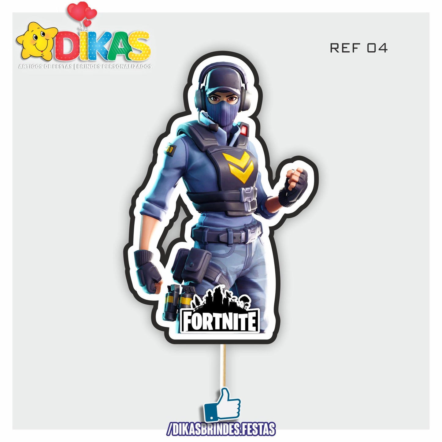 FIGURAS DECORATIVAS PARA BOLO - FORTNITE