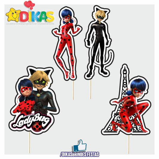 FIGURAS DECORATIVAS PARA BOLO - LADYBUG