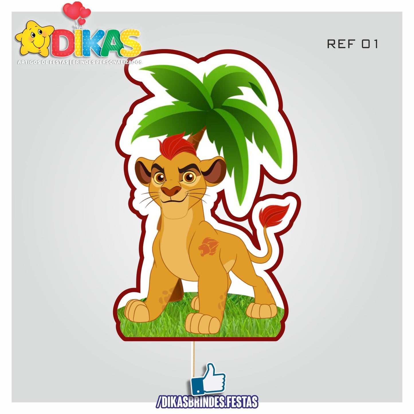 FIGURAS DECORATIVAS PARA BOLO - GUARDA DO LEÃO