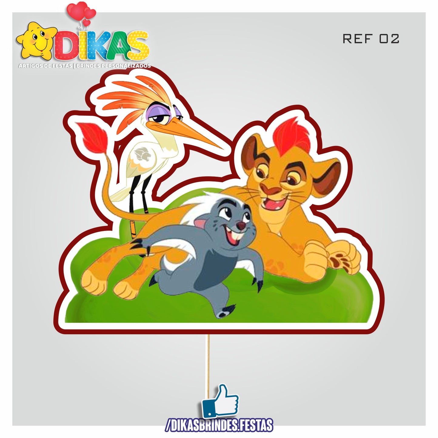 FIGURAS DECORATIVAS PARA BOLO - GUARDA DO LEÃO