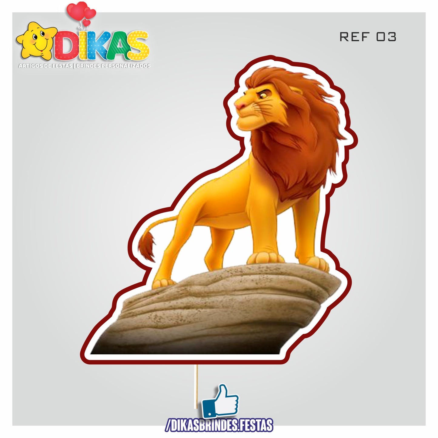 FIGURAS DECORATIVAS PARA BOLO - GUARDA DO LEÃO