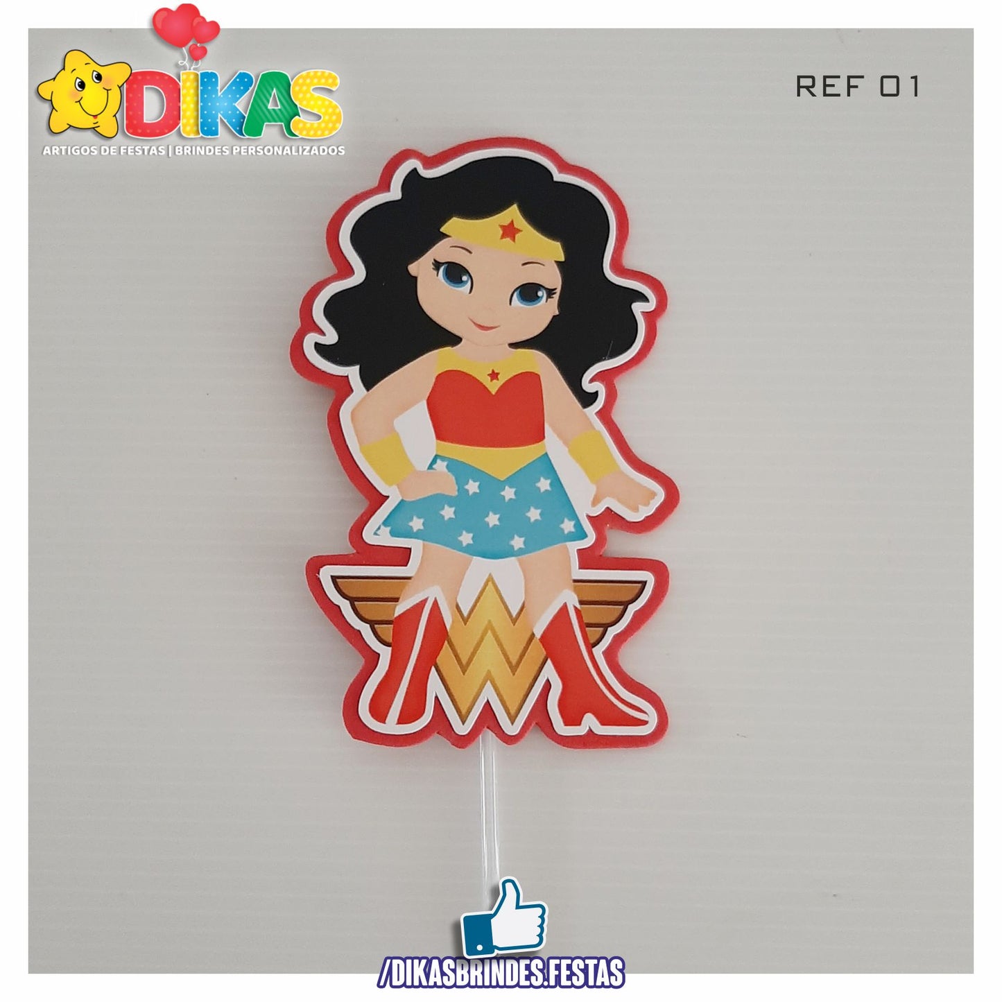 FIGURAS DECORATIVAS PARA BOLO - MULHER MARAVILHA