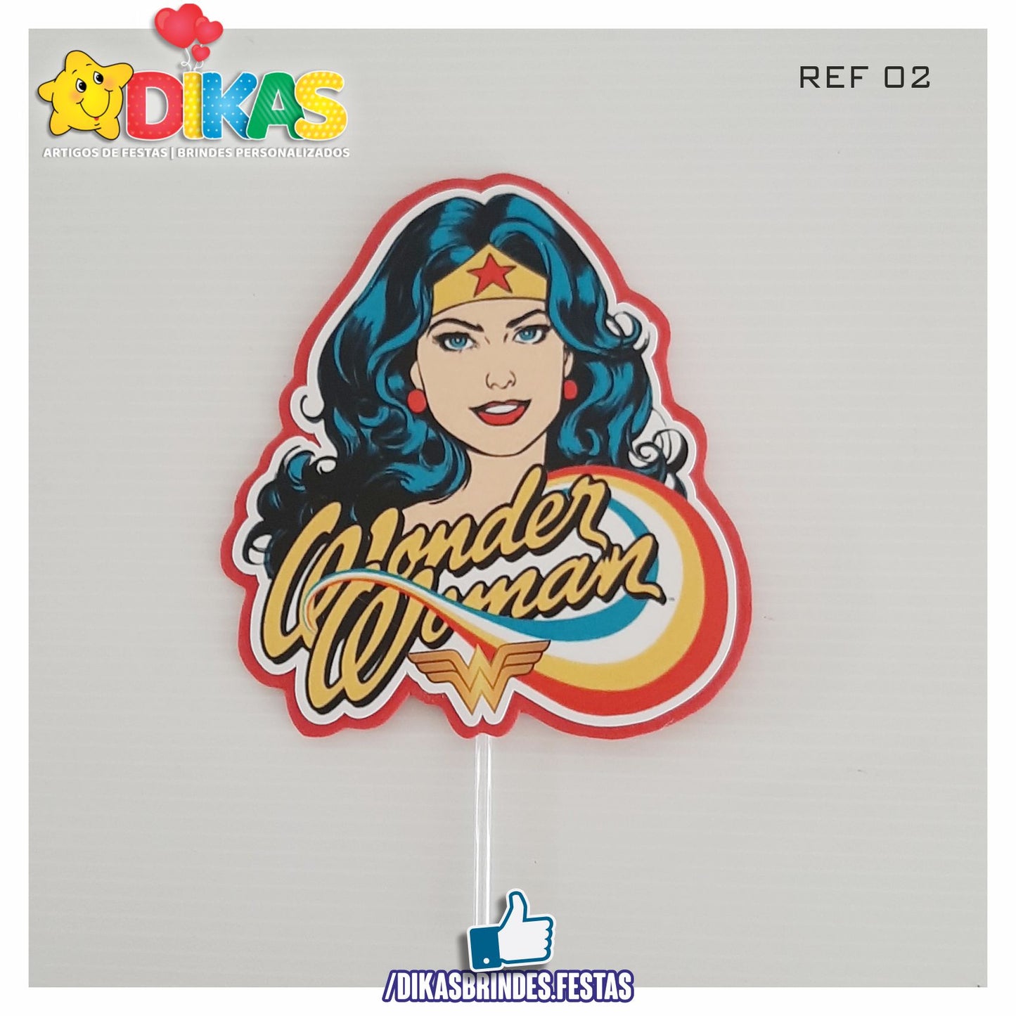 FIGURAS DECORATIVAS PARA BOLO - MULHER MARAVILHA