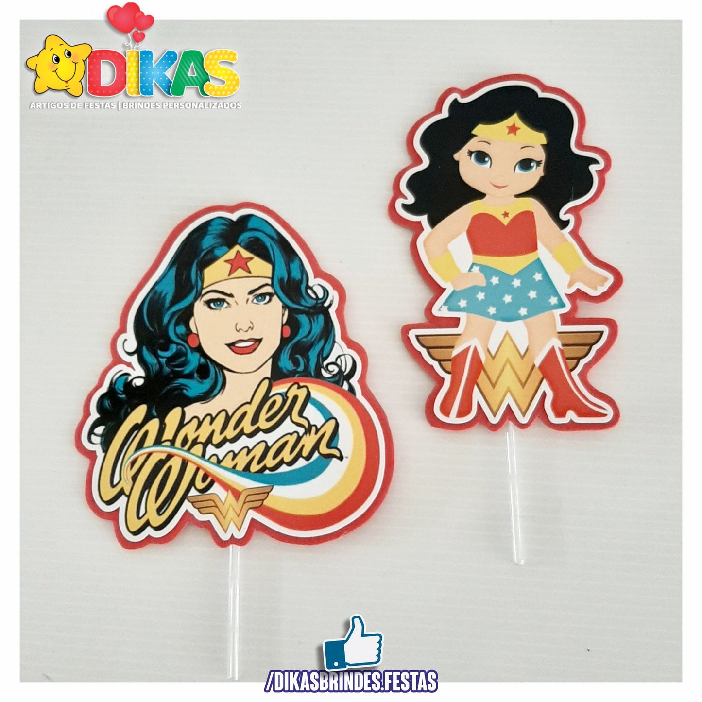 FIGURAS DECORATIVAS PARA BOLO - MULHER MARAVILHA