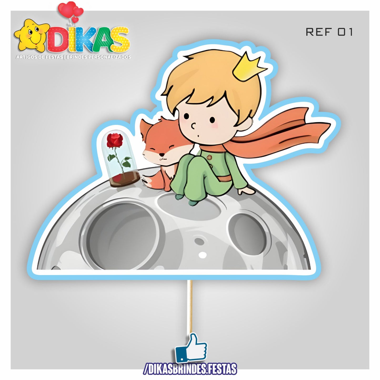 FIGURAS DECORATIVAS PARA BOLO - PEQUENO PRÍNCIPE