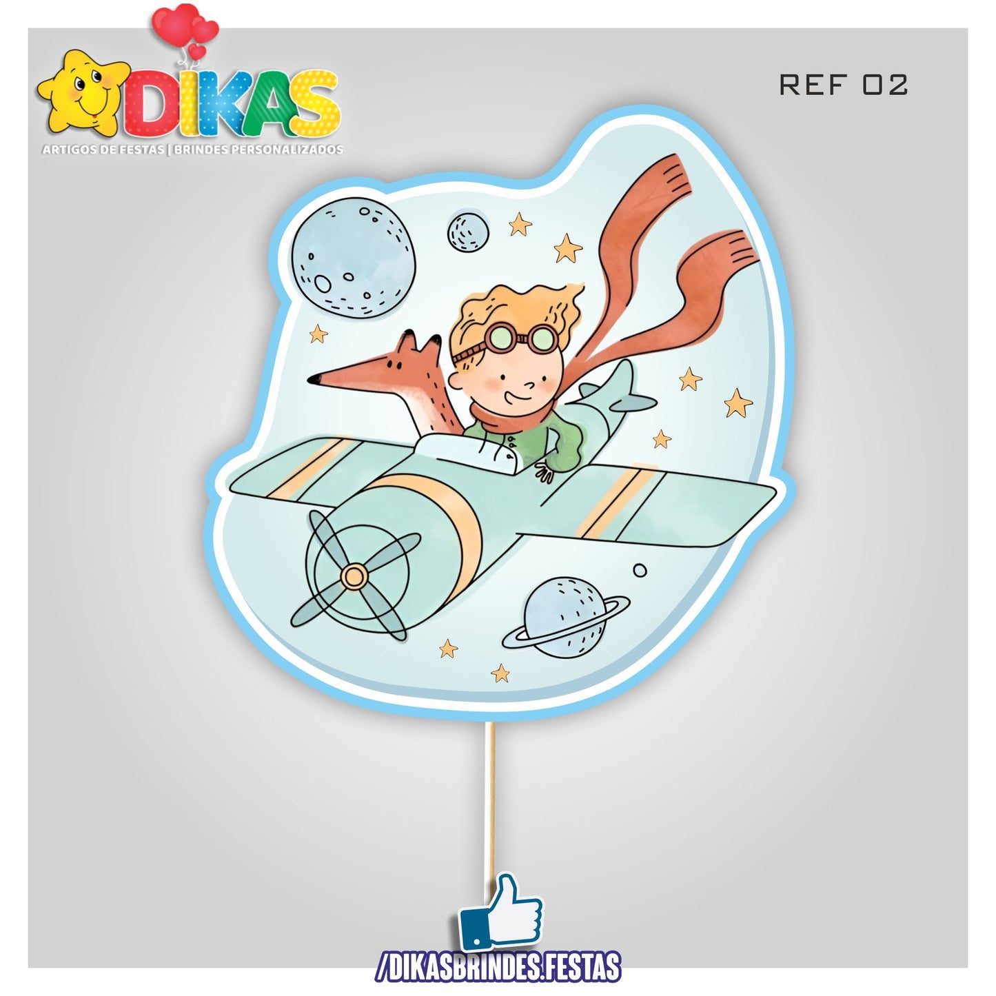 FIGURAS DECORATIVAS PARA BOLO - PEQUENO PRÍNCIPE