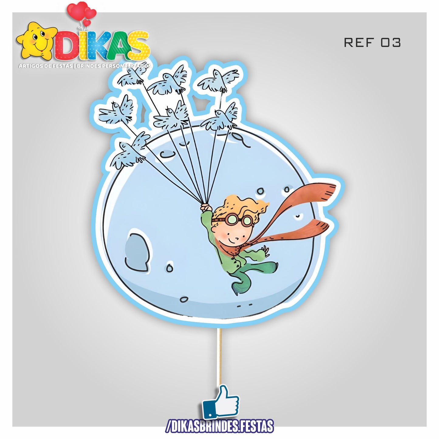 FIGURAS DECORATIVAS PARA BOLO - PEQUENO PRÍNCIPE