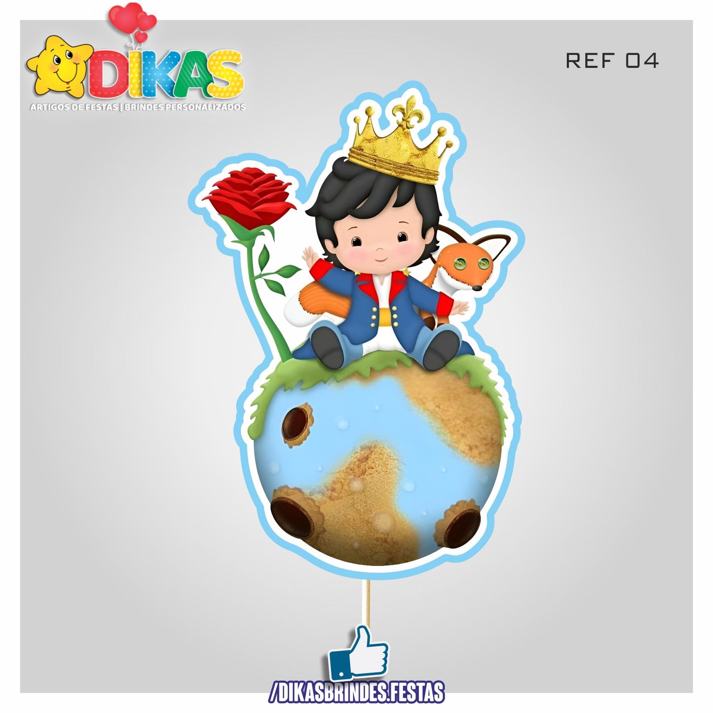 FIGURAS DECORATIVAS PARA BOLO - PEQUENO PRÍNCIPE