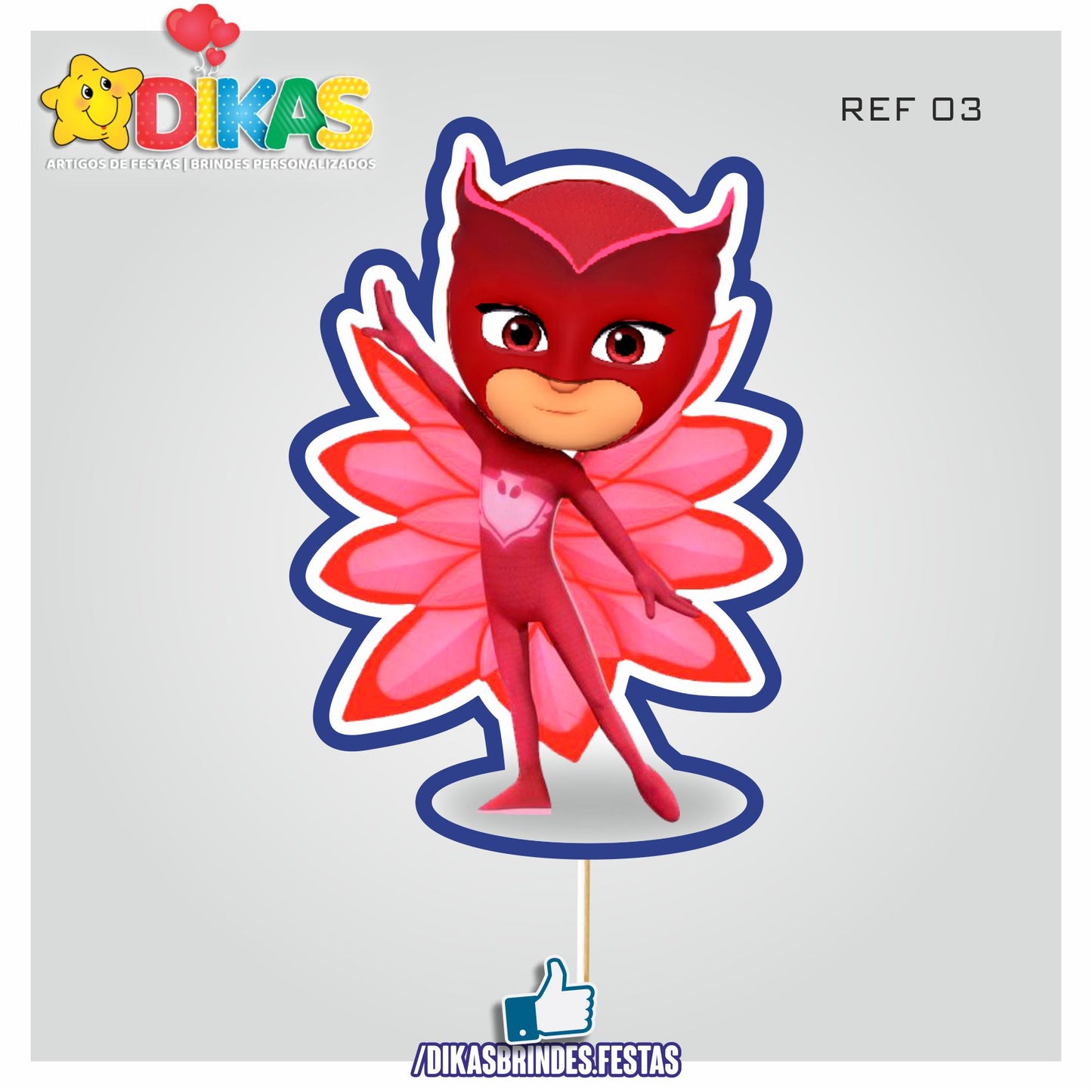 FIGURAS DECORATIVAS PARA BOLO - PJMASKS