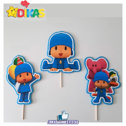 FIGURAS DECORATIVAS PARA BOLO - POCOYO