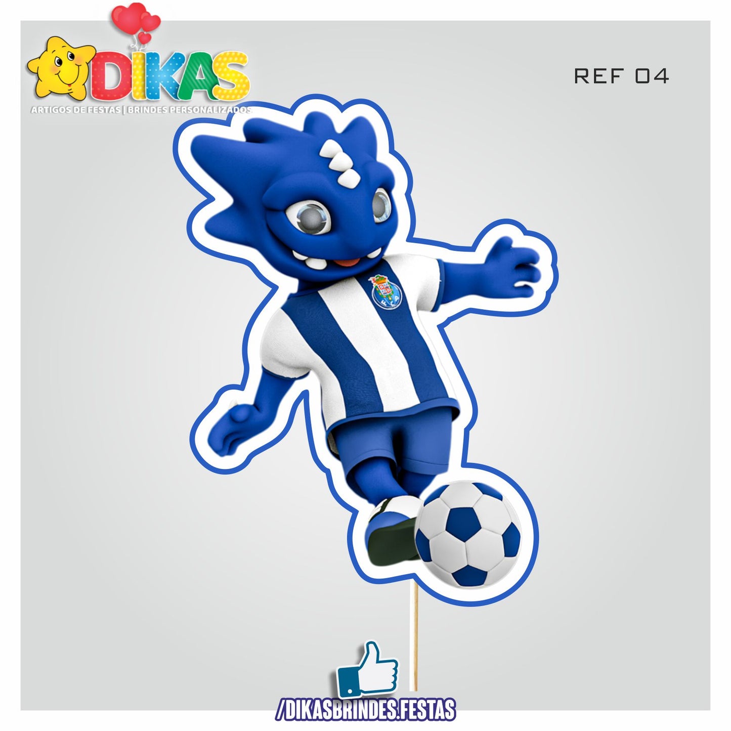 FIGURAS DECORATIVAS PARA BOLO - FUTEBOL PORTO