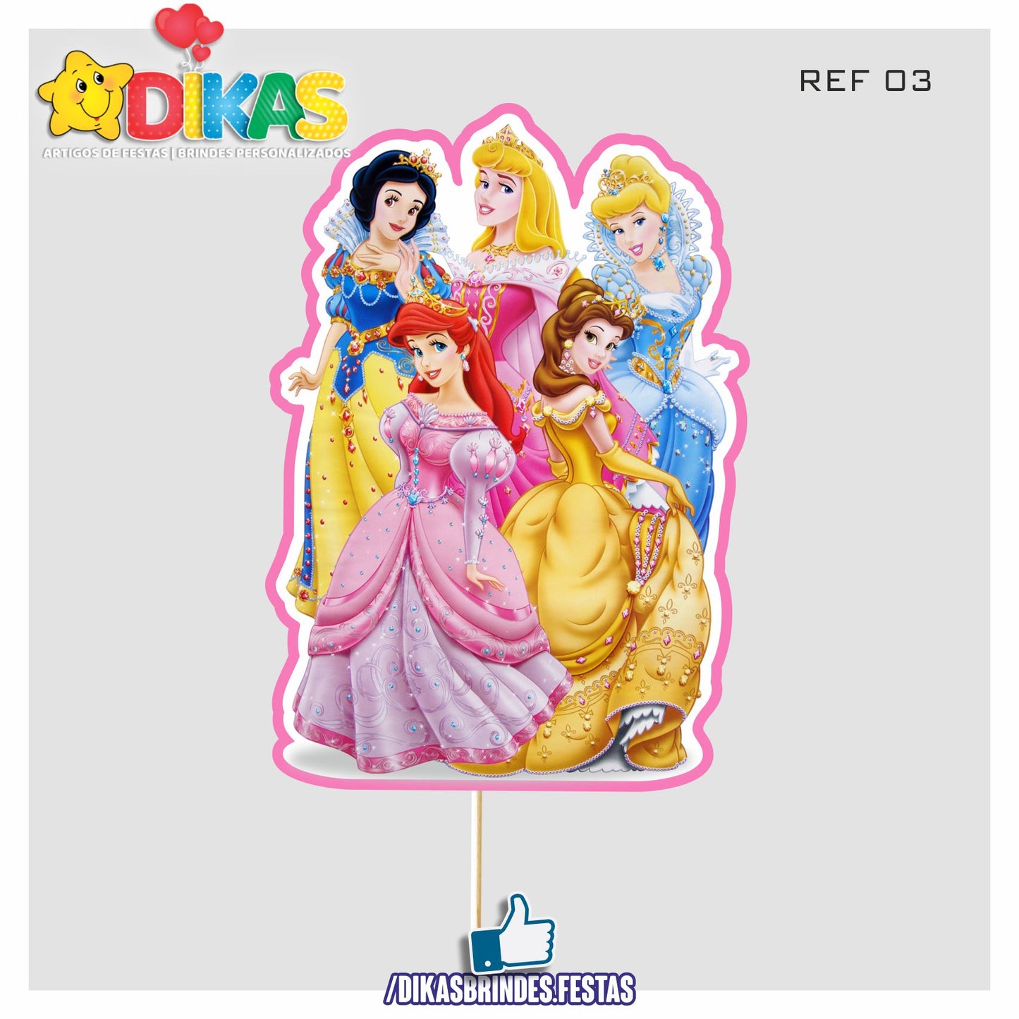FIGURAS DECORATIVAS PARA BOLO - PRINCESAS DISNEY