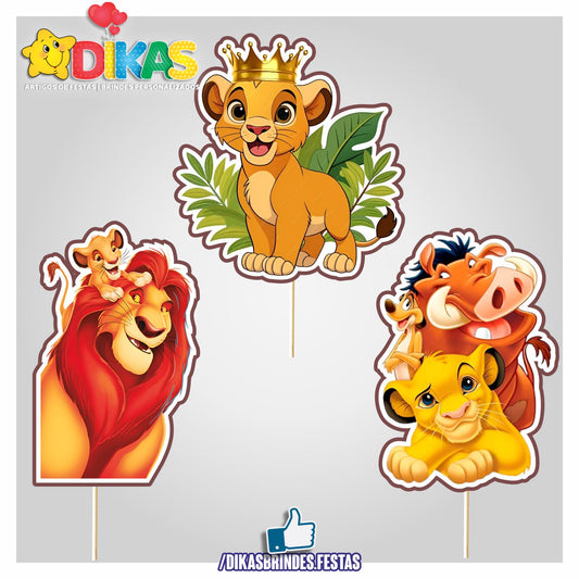 FIGURAS DECORATIVAS PARA BOLO - REI LEÃO