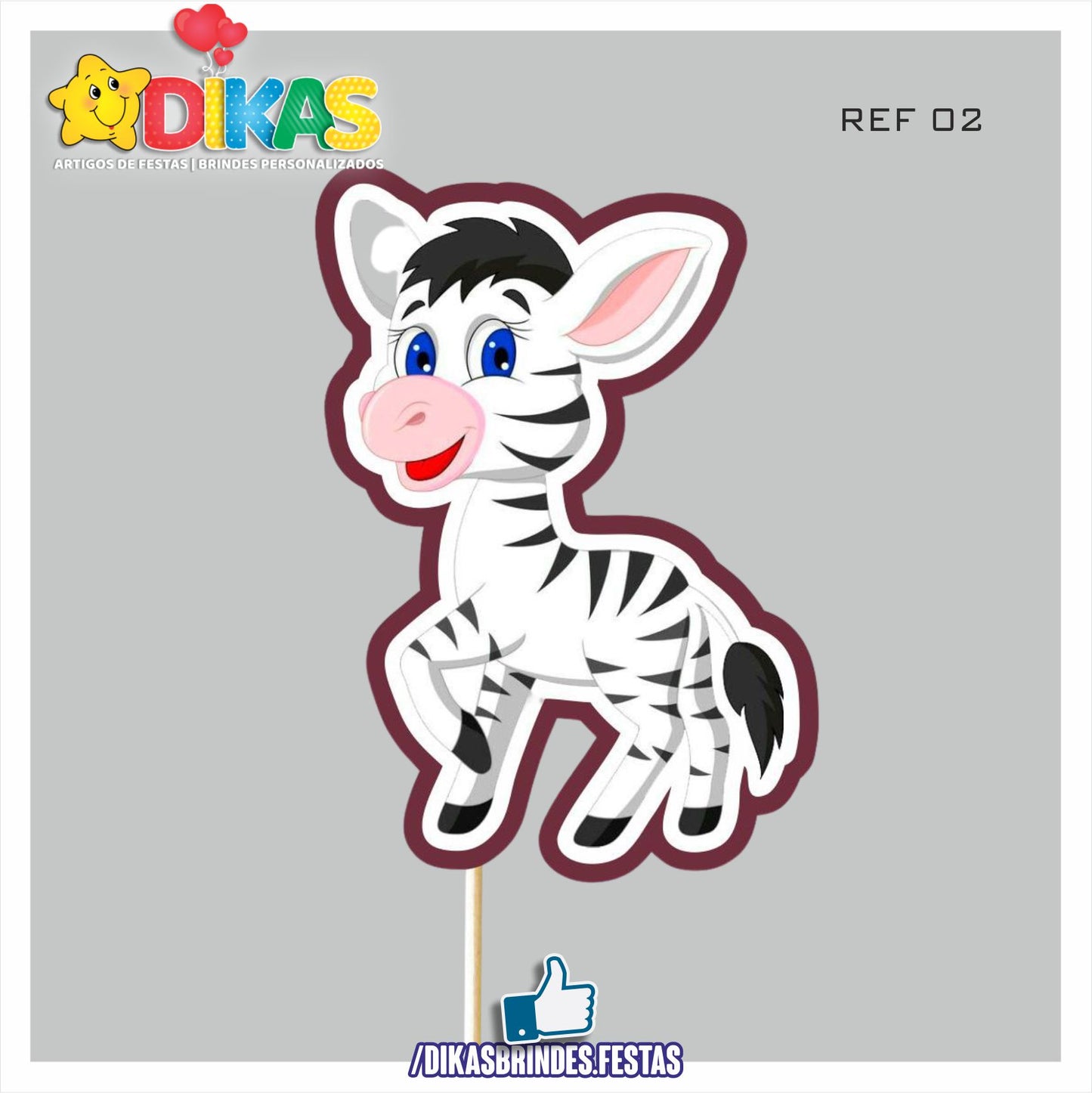 FIGURAS DECORATIVAS PARA BOLO - ANIMAIS DA SELVA