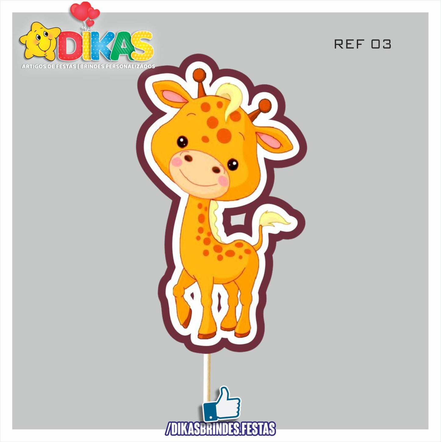 FIGURAS DECORATIVAS PARA BOLO - ANIMAIS DA SELVA