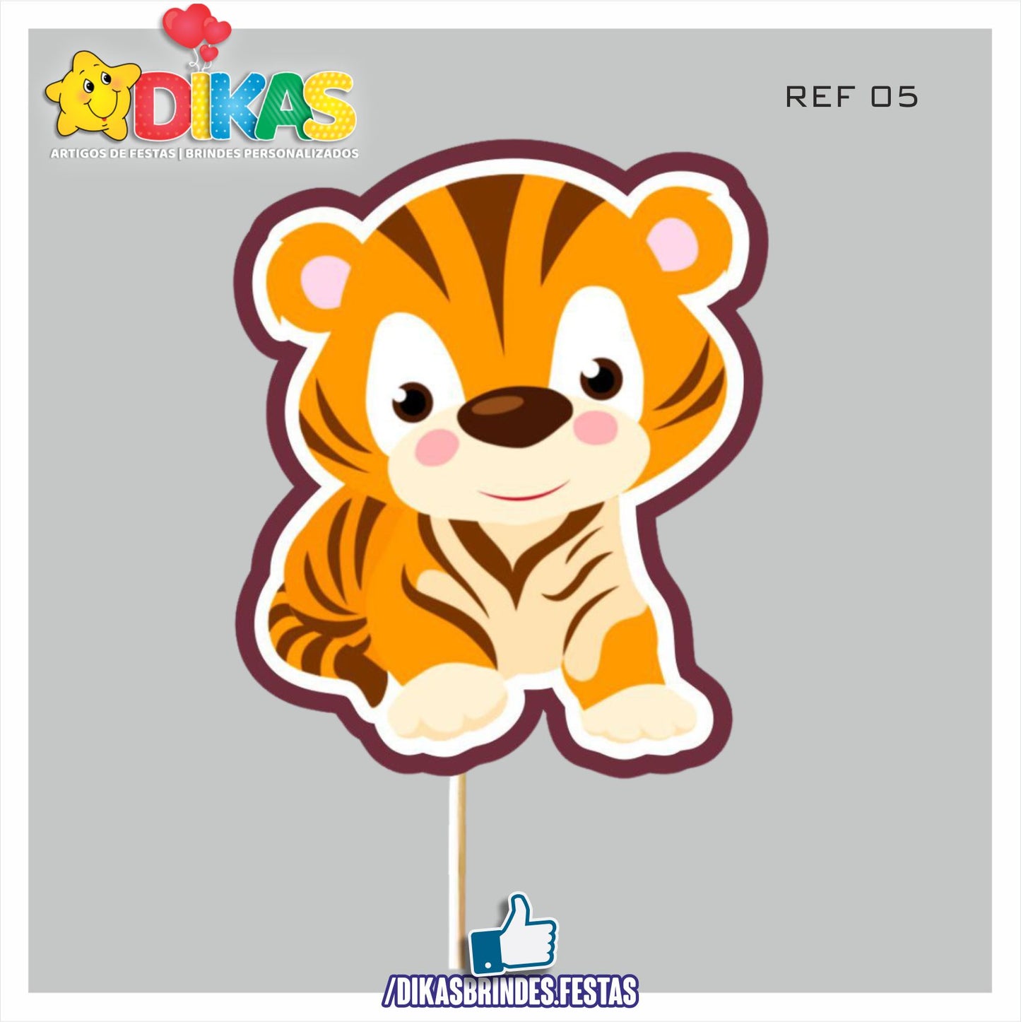FIGURAS DECORATIVAS PARA BOLO - ANIMAIS DA SELVA