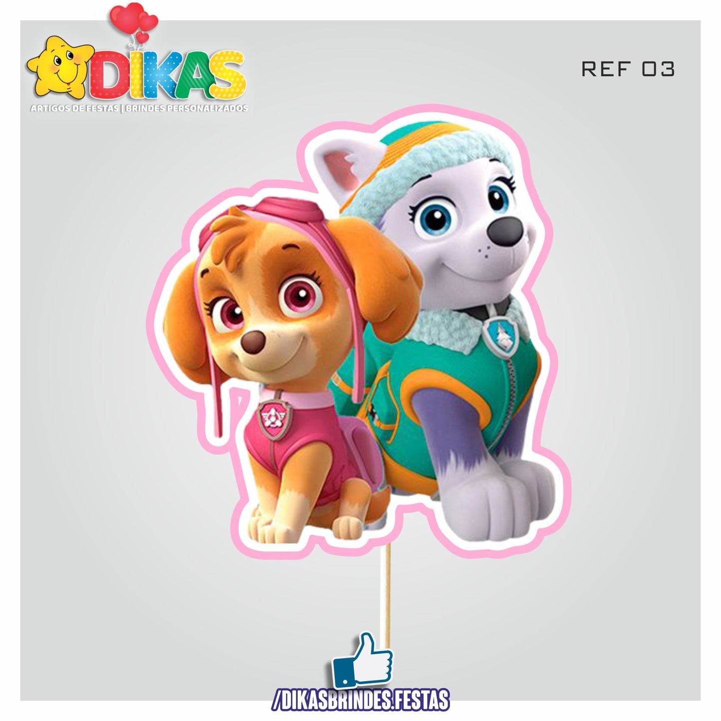 FIGURAS DECORATIVAS PARA BOLO - SKYE