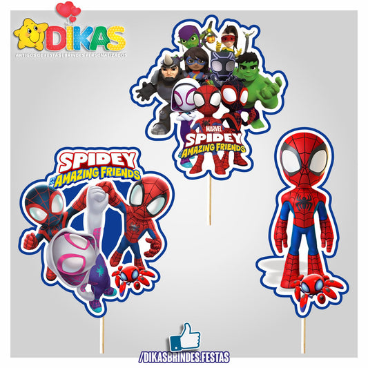 FIGURAS DECORATIVAS PARA BOLO - SPIDEY