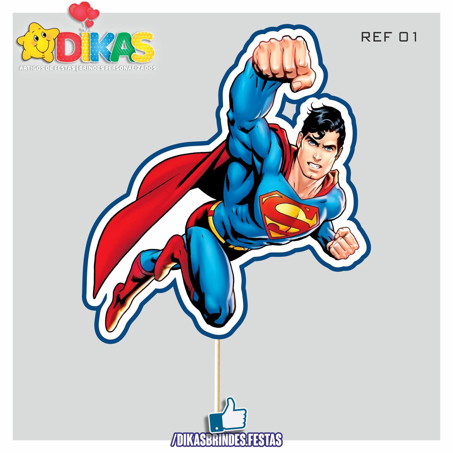 FIGURAS DECORATIVAS PARA BOLO - SUPER HOMEM