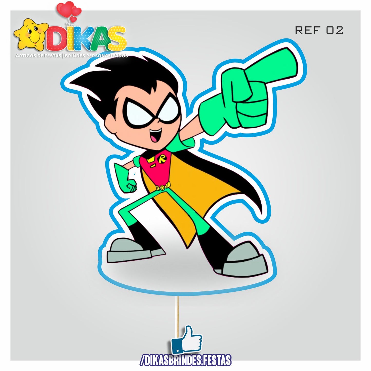 FIGURAS DECORATIVAS PARA BOLO - TEEN TITANS GO