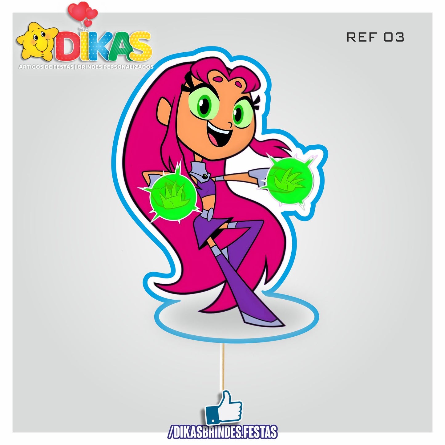 FIGURAS DECORATIVAS PARA BOLO - TEEN TITANS GO