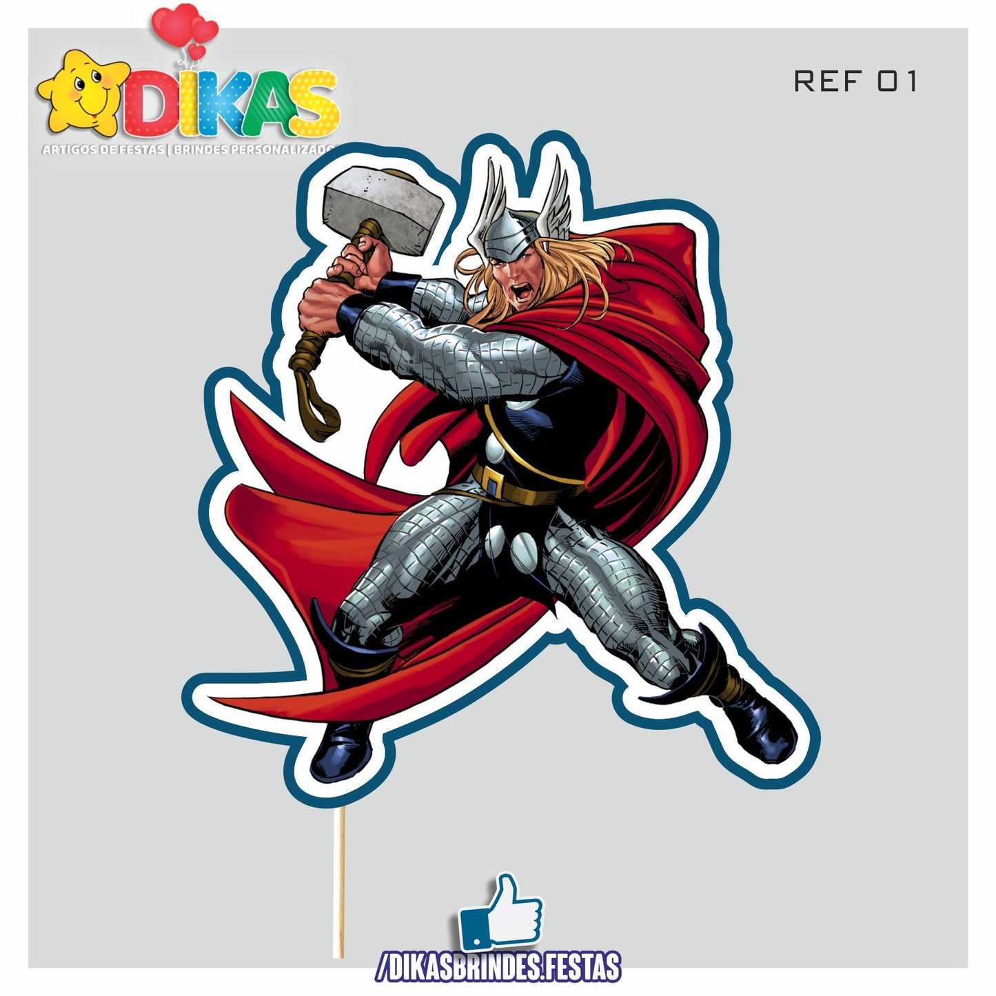 FIGURAS DECORATIVAS PARA BOLO - THOR