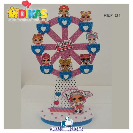 DECORAÇÃO DE MESA ARTESANAL - LOL