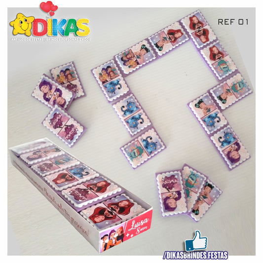DOMINÓ ARTESANAL EM EVA - GUERREIRAS DO K-POP